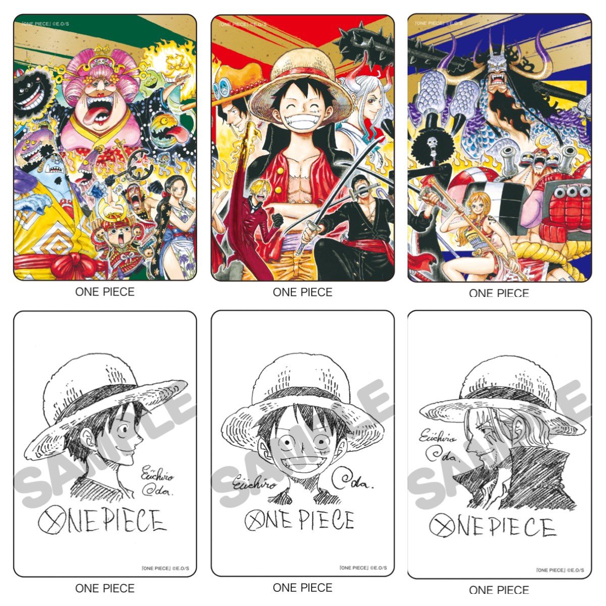 NatsuComi 2022 One Piece Douple Sticker Eiichiro Oda