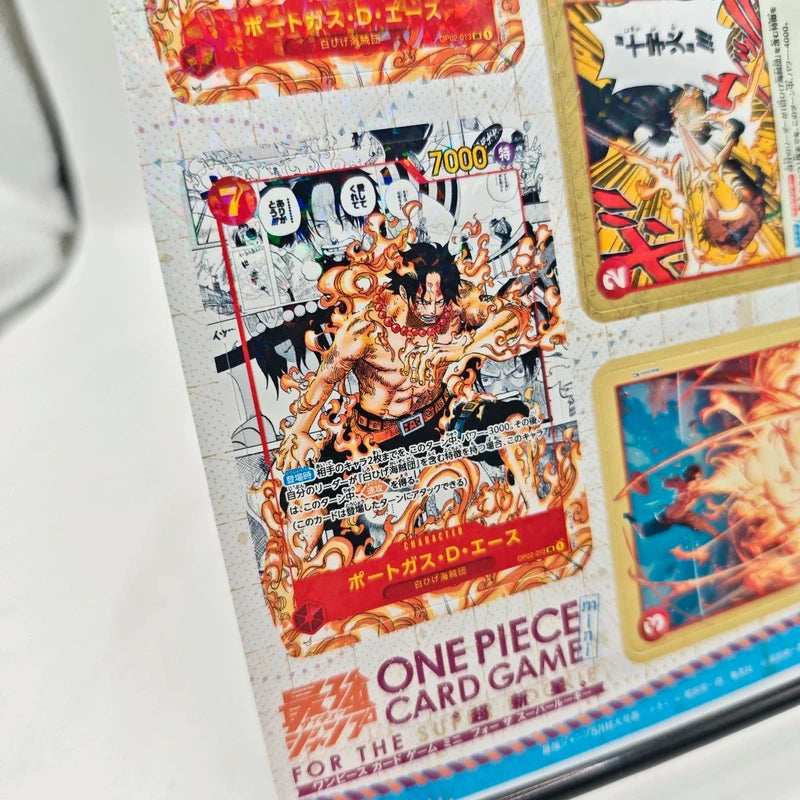 One Piece Card Game Saikyo Jump Portuguese D. Ace Manga Mini Card Foil