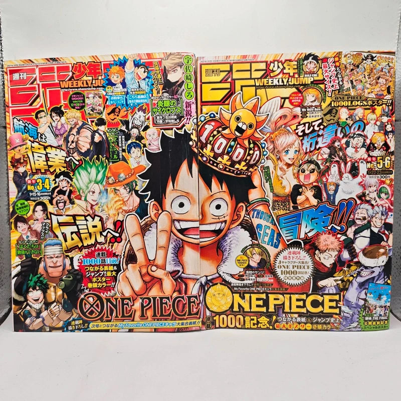 Weekly Shonen Jump 3-4 5-6 2021 One Piece 999 1000 Capitolo
