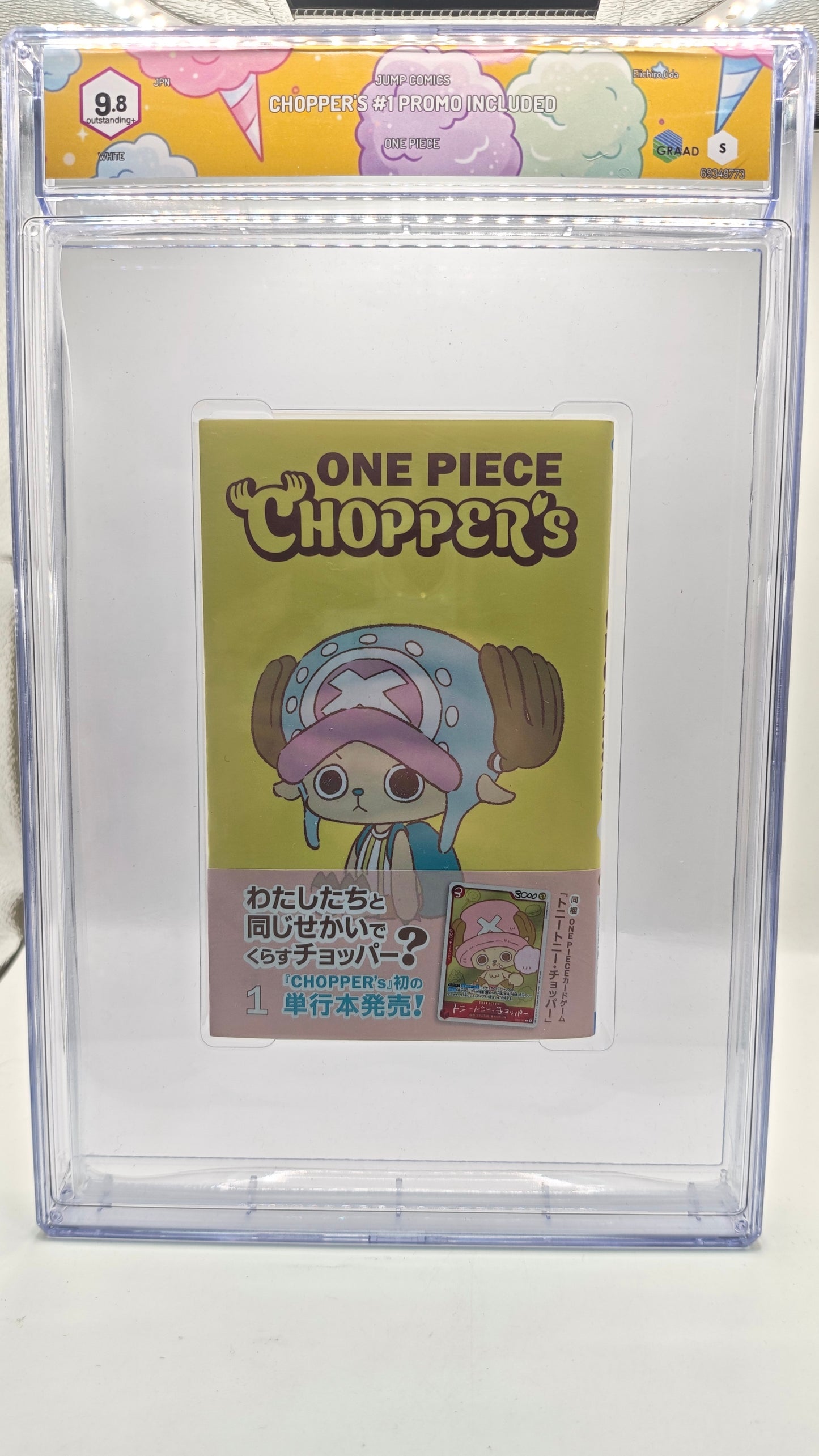 One Piece Chopper's + Promo EB02-003 Chopper Graad 9.8