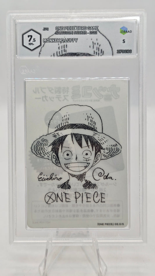 One Piece Natsucomi 2022 Eiichiro Oda Signed Graad 7.5
