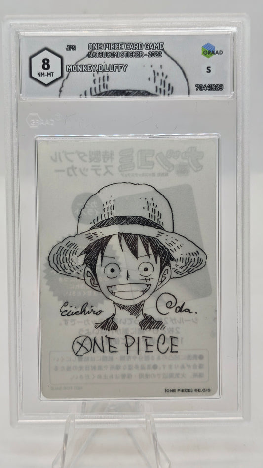 One Piece Natsucomi 2022 Eiichiro Oda Signed Graad 8