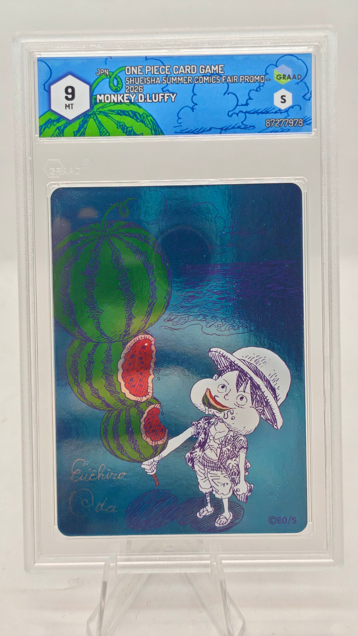 MetaKira Collectible Card NatsuComi 2026 One Piece Eiichiro Oda Signed Graad 9