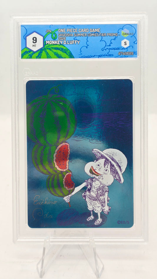 MetaKira Collectible Card NatsuComi 2026 One Piece Eiichiro Oda Signed Graad 9