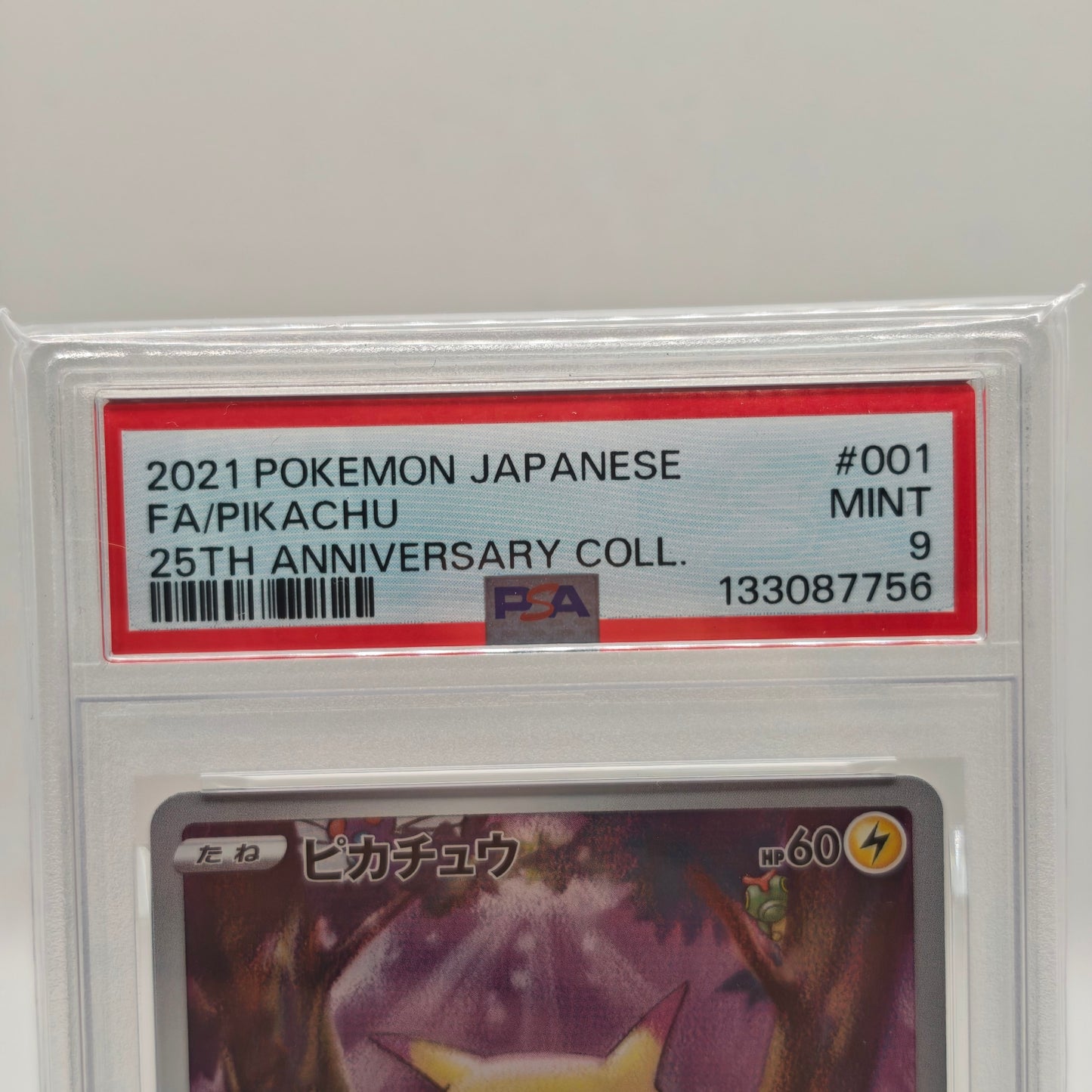 Pokemon Pikachu s8a 001/028 25th Anniversary Collection PSA9